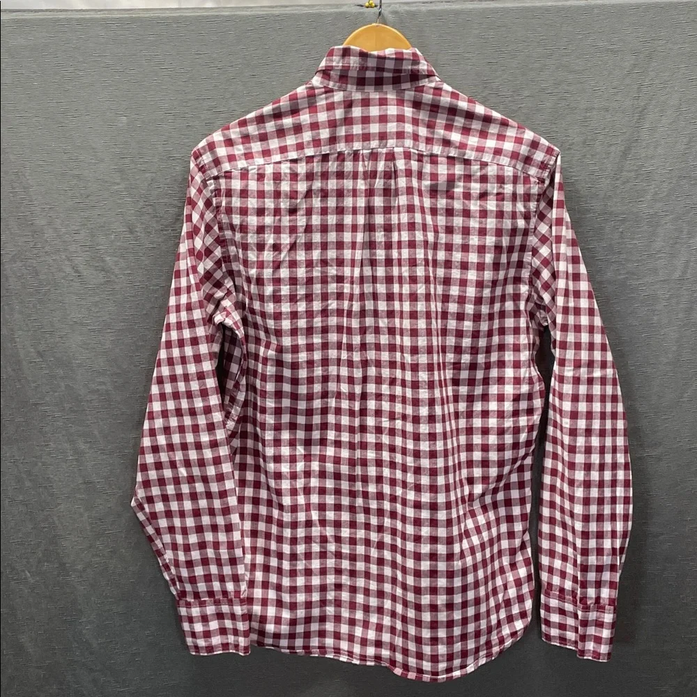 J. Crew Red and White Checkered‎ Casual Button Down Shirt